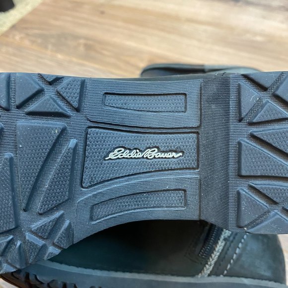 Eddie Bauer Tall Riding Boots‎ Herringbone Accent Women's 9 Color Black/Gray - Picture 10 of 11